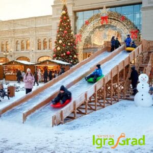 Зимняя горка Snow Fox, скат 18 м мод.1