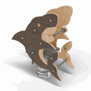 Качалка на пружине "Акула" сдвоенная арт.ЭК-ПР-А-2