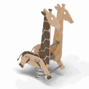 Качалка на пружине "Жираф" сдвоенная арт.ЭК-ПР-Ж-2