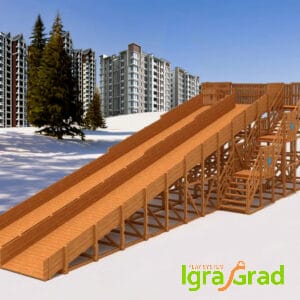 Зимняя горка Snow Fox, скат 18 м мод.3824