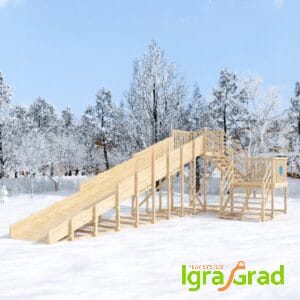 Зимняя горка "Snow Fox", скат 10 м (мод. 2) без окраски