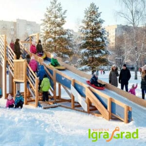 Зимняя горка скат 8 м мод.3