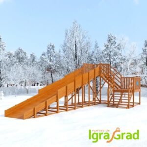 Зимняя горка "Snow Fox", скат 10 м (мод. 2)